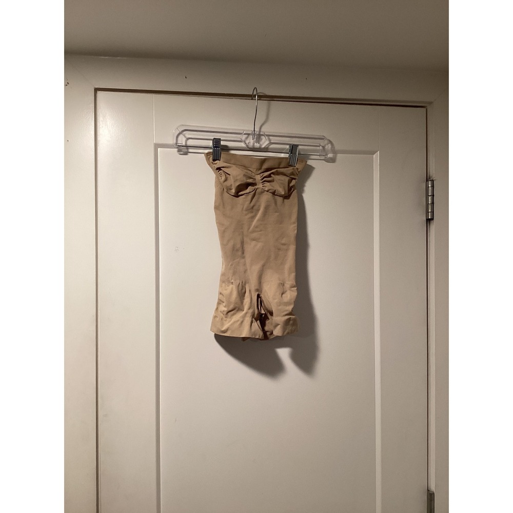 Skims Sculpting Mid Thigh Short High Waisted Tan Nude Shapewear XS